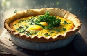 Spinach and Mushroom Quiche