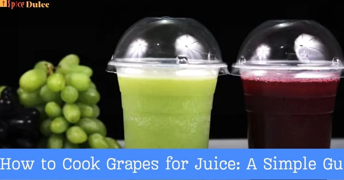 how to cook grapes for juice
